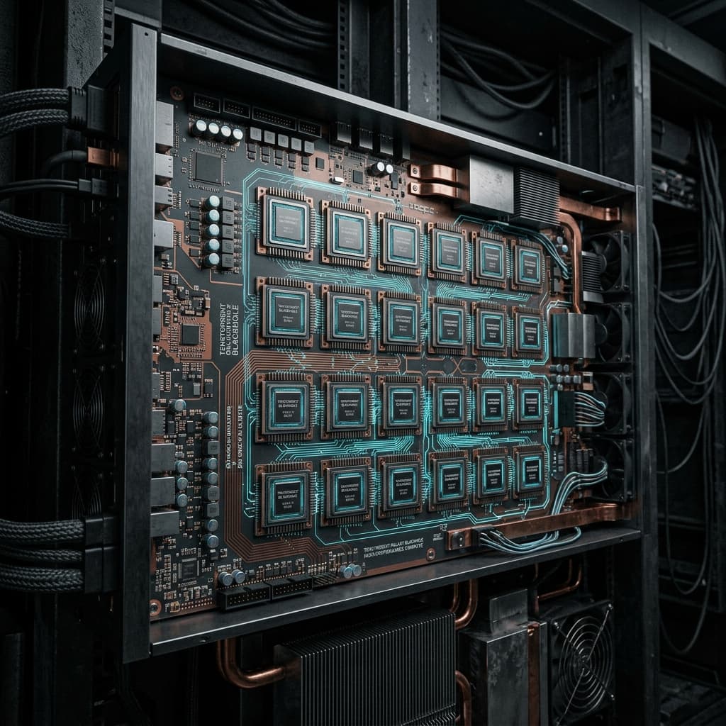 Tenstorrent Galaxy Blackhole — planned Phase 1 RISC-V inference server