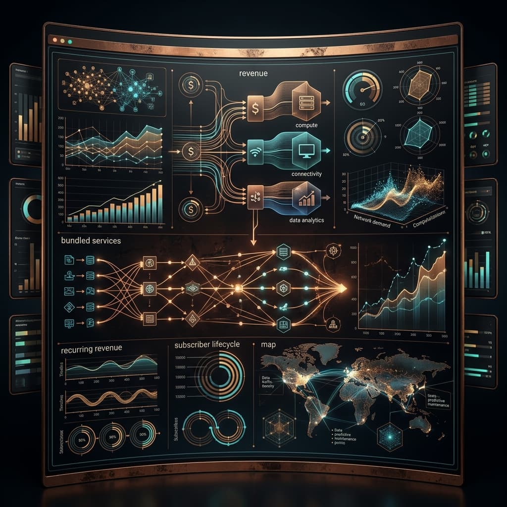 Revenue comparison — connectivity only vs sovereign AI bundle