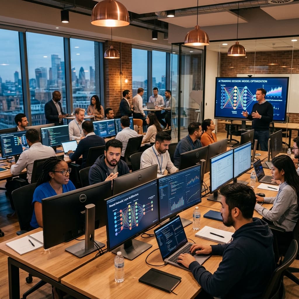 AI training workshop in progress
